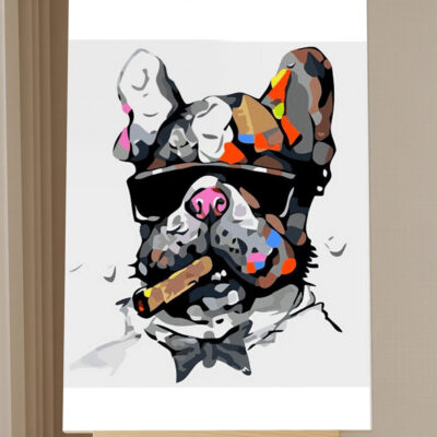 Kit Peinture par Numéros Chien Pop Art