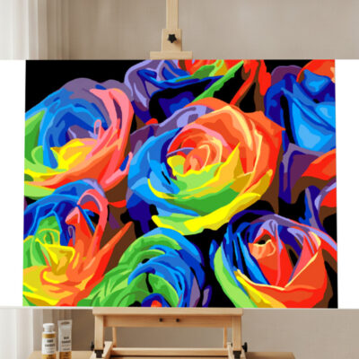 Paint by Numbers Kit Flowers Colorful Roses