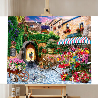 Kit de Peinture par Numéros Paysage Floral