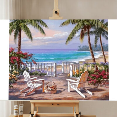 Kit de Peinture par Numéros Bord de Mer