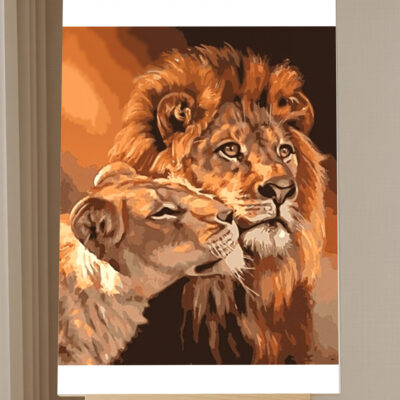 Kit de Pintar por Números Leones