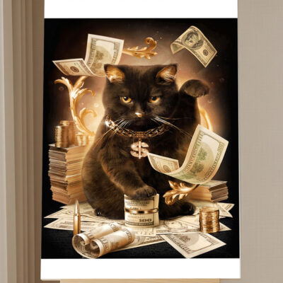 Kit Peinture par Numéros Chat Chanceux