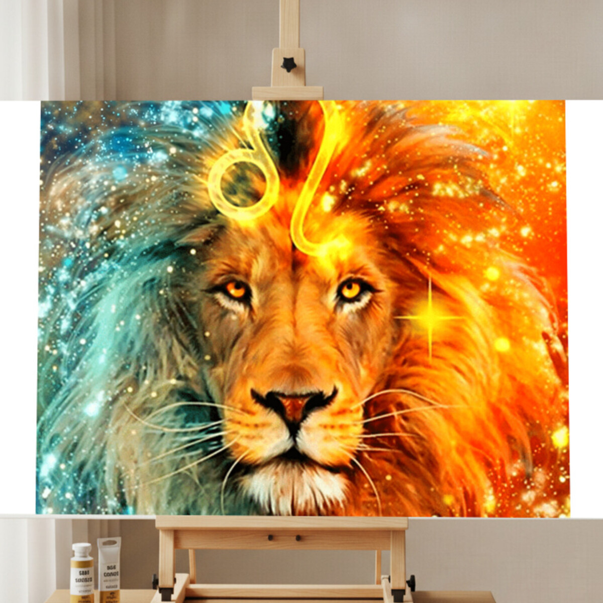 Kit Peinture par Numéros Lion Majestueux