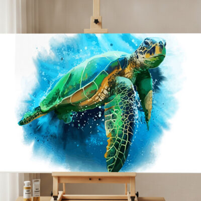 Kit de Peinture par Numéros Tortue de Mer