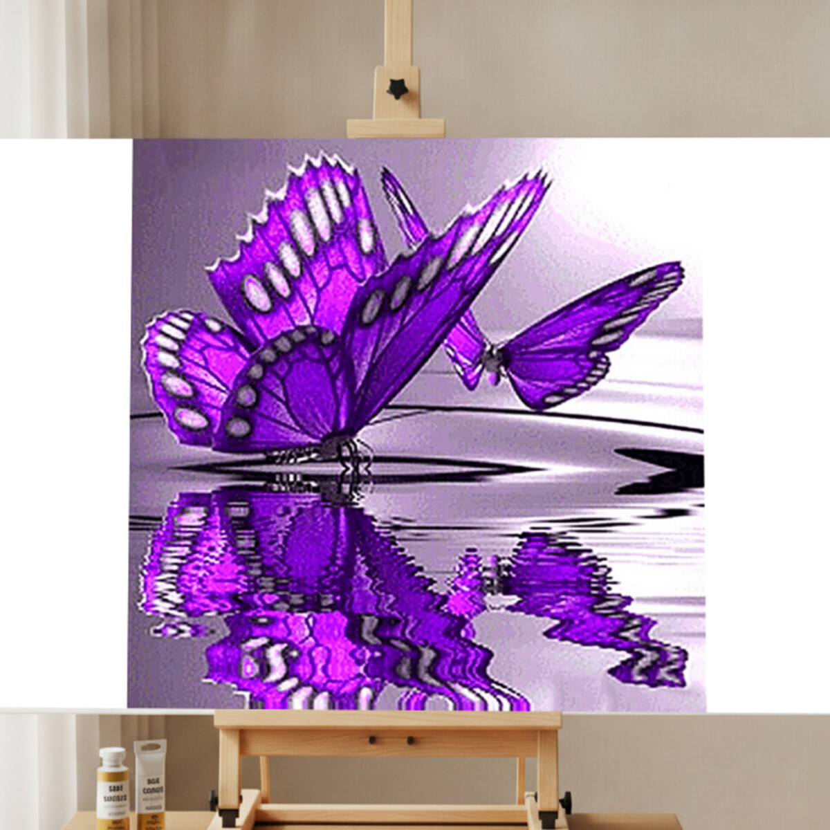 Kit Peinture par Numéros Papillon Violet