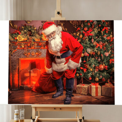 Paint by Numbers Kit Santa Claus On Canvas