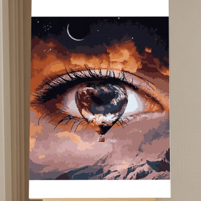 Kit Peinture par Numéros Abstrait Larmes