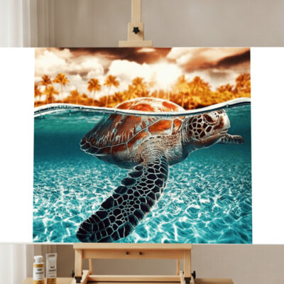 Kit de Pintar por Números Tortuga