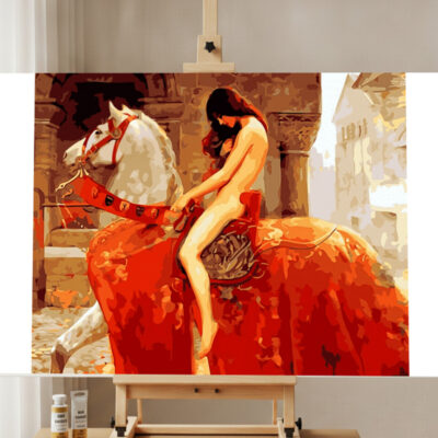 Kit Peinture par Numéros Femme et Cheval