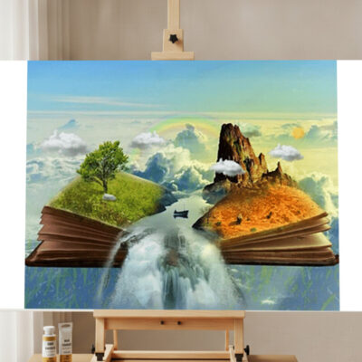 Malen nach Zahlen Das Buch Landschaft