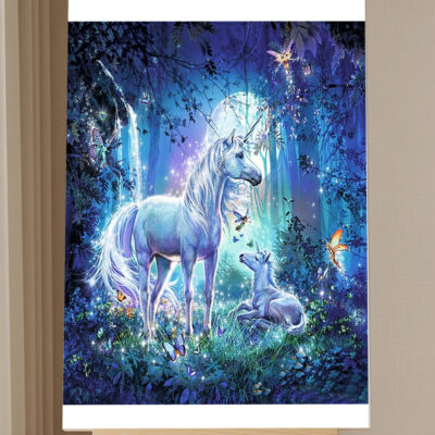 Kit Peinture par Numéros Licorne et Bébé