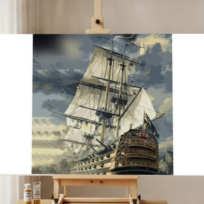Segelschiff Malen nach Zahlen Set
