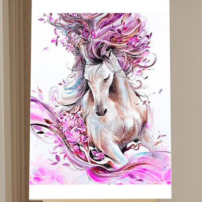 Abstract Horse Paint by Numbers Kit for Adults