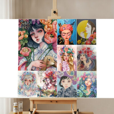 Kit de Pintura con Diamantes Retrato de Dibujo Animado