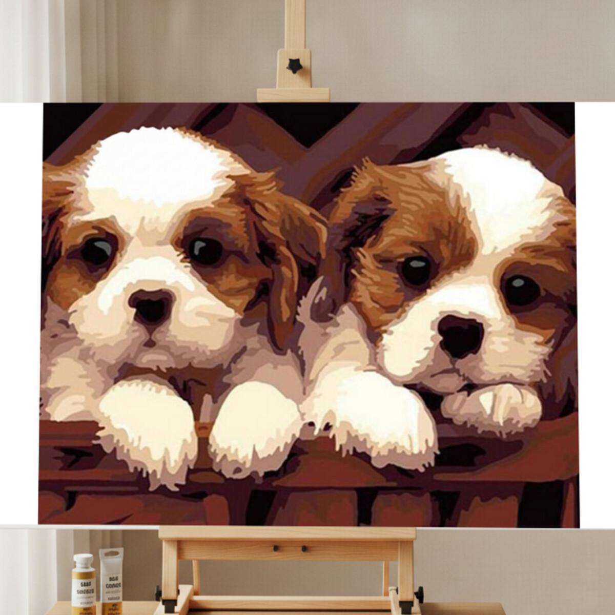 Kit Pintar por Números Dos Cachorros