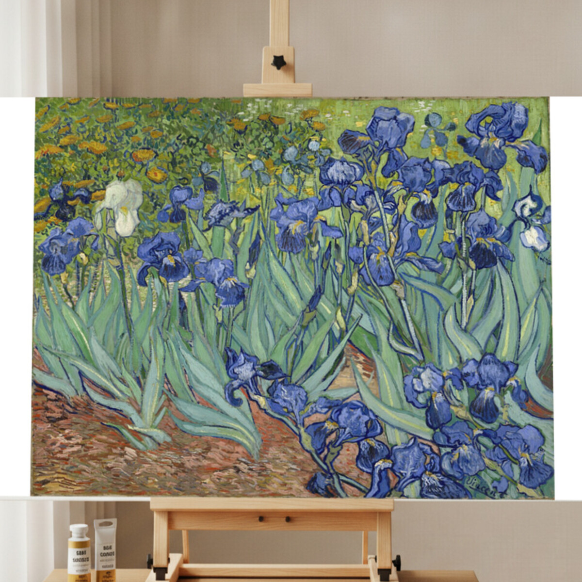 Schwertlilien – Van Gogh Malen nach Zahlen Set