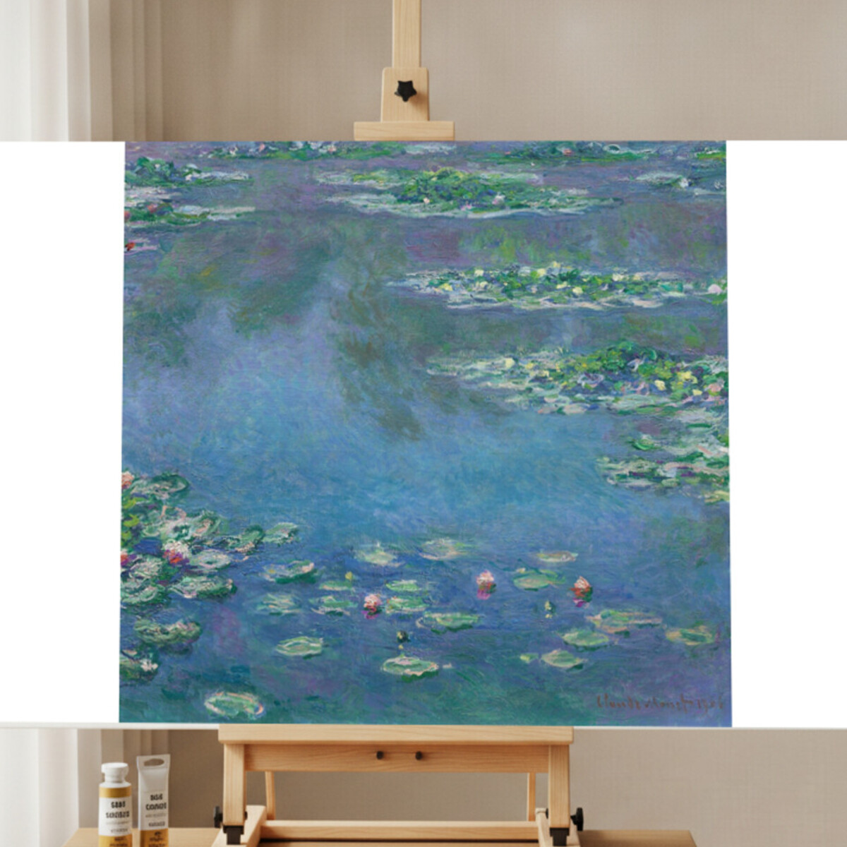 Seerosen – Monet Malen nach Zahlen Set