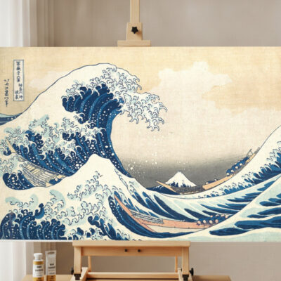 La Gran Ola de Kanagawa — Kit Pintar por Números de Hokusai