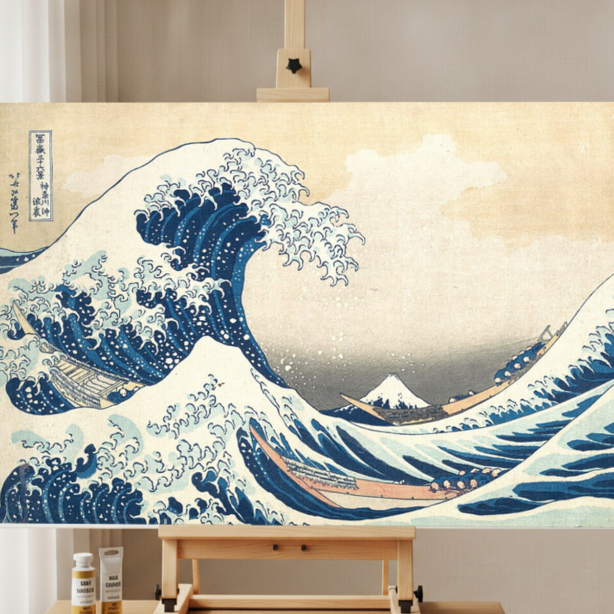 Die große Welle vor Kanagawa — Hokusai Malen nach Zahlen Set