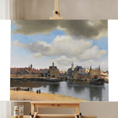 Ansicht von Delft — Vermeer Malen nach Zahlen Set