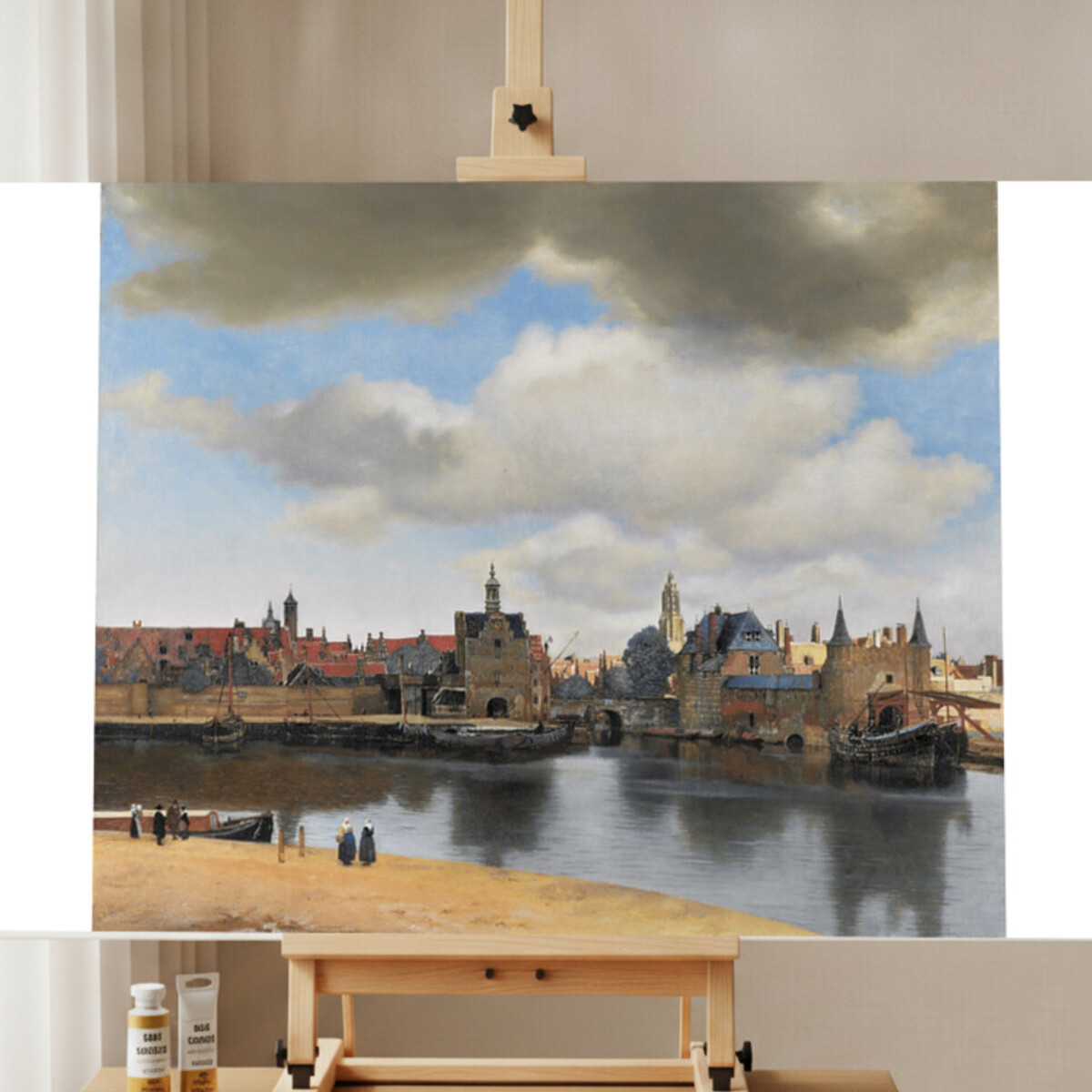 Vista de Delft — Kit de Pintar por Números Vermeer