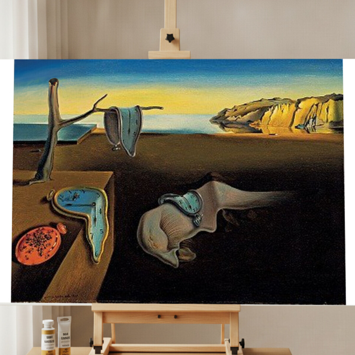 La Persistencia de la Memoria — Kit Pintar por Números de Dalí