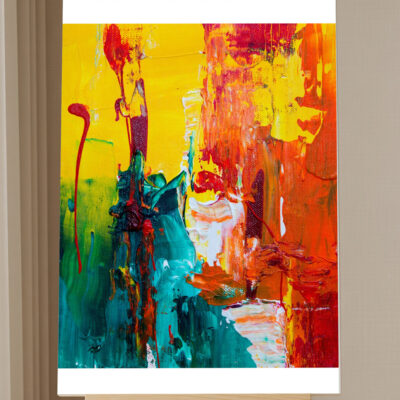 Abstrait Motivationnel — Peinture par Numéros pour Bureau