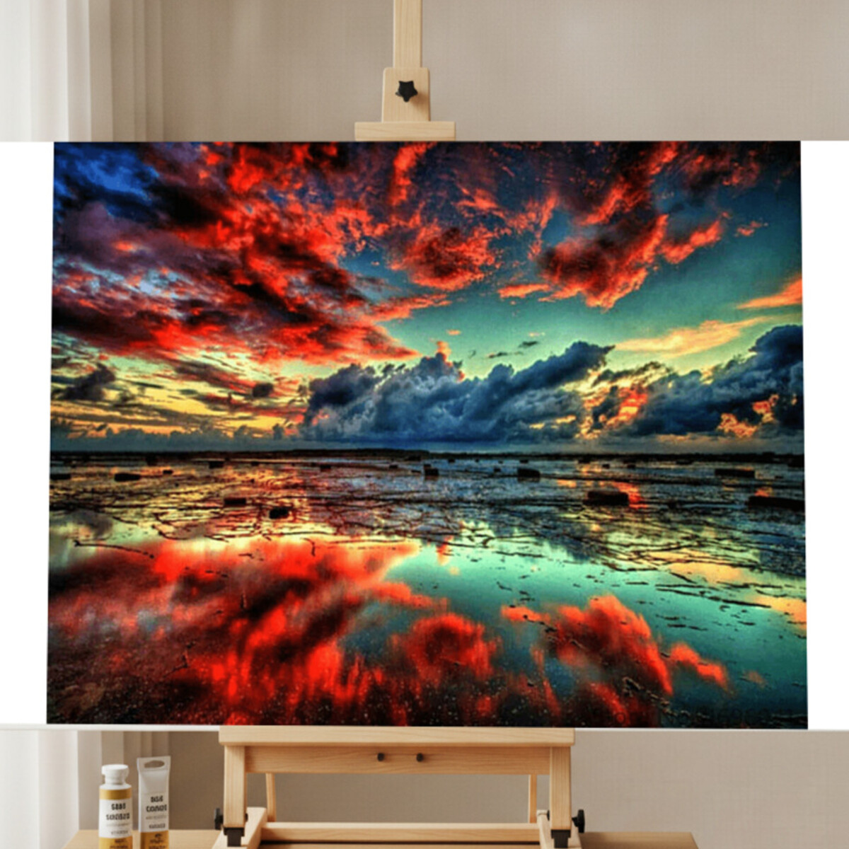 5D Diamond Painting Set - Sonnenuntergangslandschaft