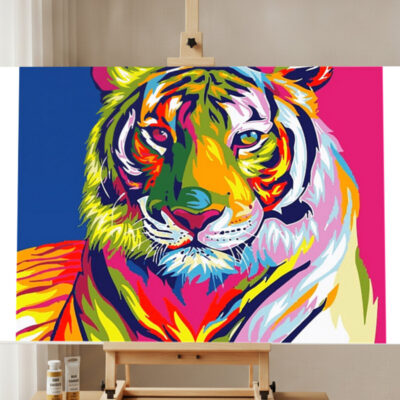 Kit Peinture par Numéro Tigre Abstrait