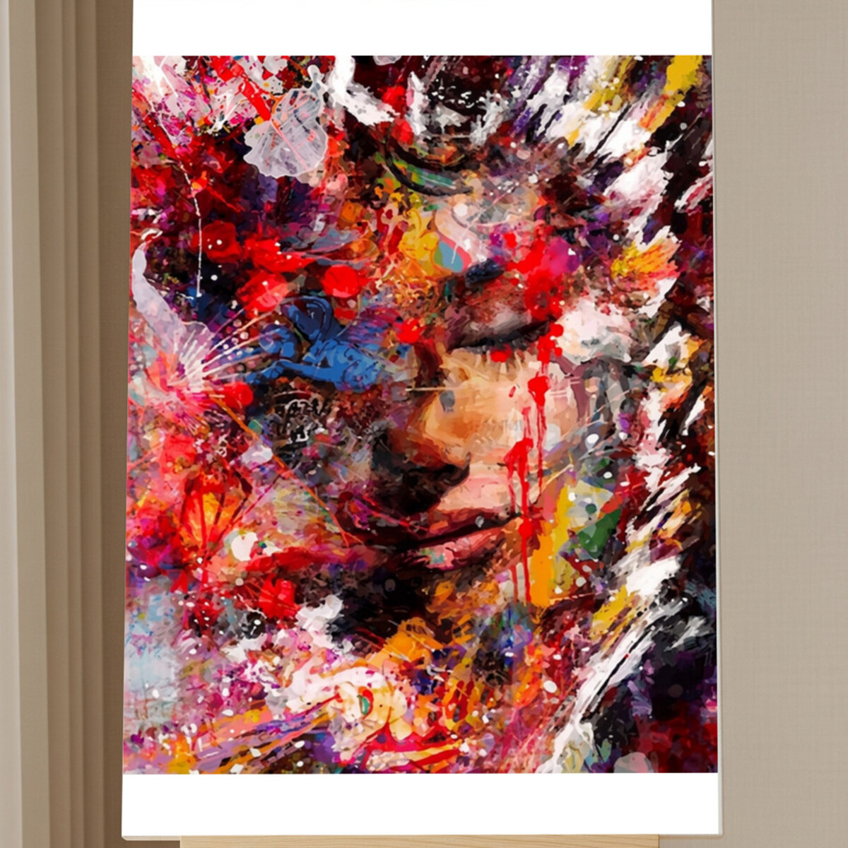 Kit Peinture par Numéros Femme Abstraite