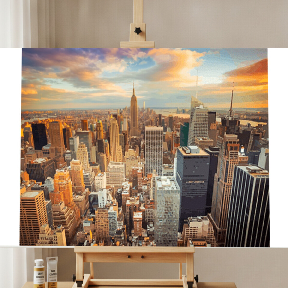 Kit de Pintar por Números Paisaje Urbano