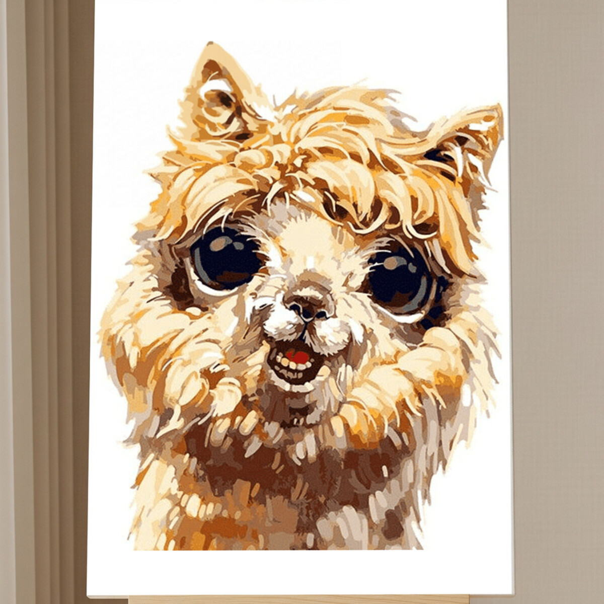 Kit Peinture par Numéro Alpaca Mignon