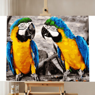 Kit Peinture par Numéros Perroquets Mignons