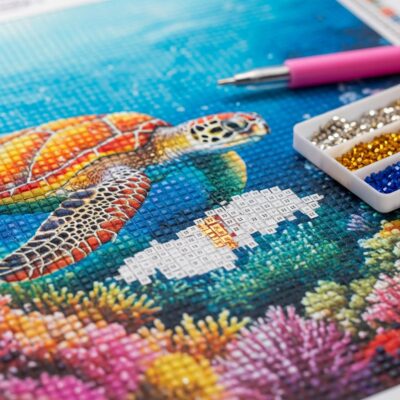 Sea Turtle Reef Diamond Painting Kit
