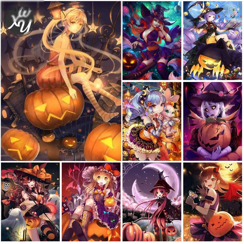 5D DiyHalloween Anime Diamond Painting Kit - DIY Art