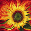 Paint by Numbers Kit Abstract Flower - Painting By Number