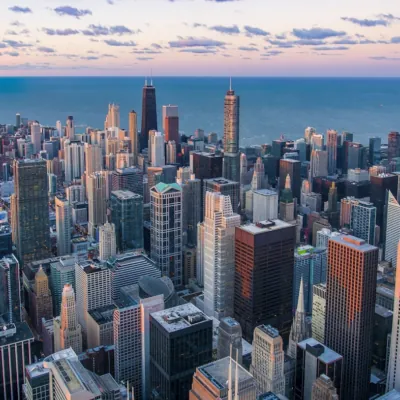 Tríptico de Skyline Urbano — Pintar por Números para Oficina