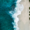 Coastal Waves Triptych - Living Room Paint by Numbers