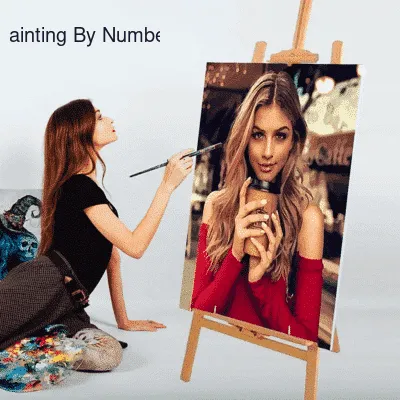 Custom with Wood DIY Frame Paint by Numbers Kit - DIY Art