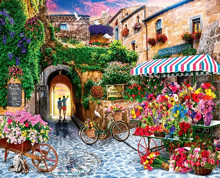 Paint By Numbers Kit Landscape Flower - Painting By Number