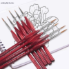 High Quality Painting Brushes Detail Set 6Pcs/Set Nylon Hair Paint by Numbers Kit - DIY Art