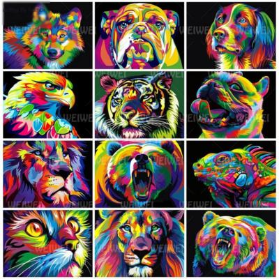 Multicolor Animals 5D Diamond Painting Kit - DIY Art