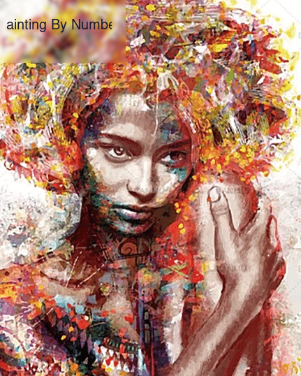 Paint by Number Kit Abstract Girl - Painting By Number