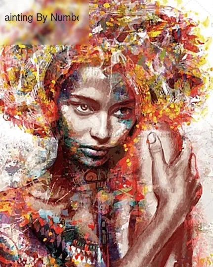 Paint by Number Kit Abstract Girl - Painting By Number