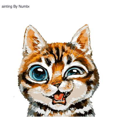 for Kids Cat Paint by Numbers Kit - DIY Art