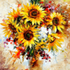 Abstract Flowers Paint by Numbers Kit
