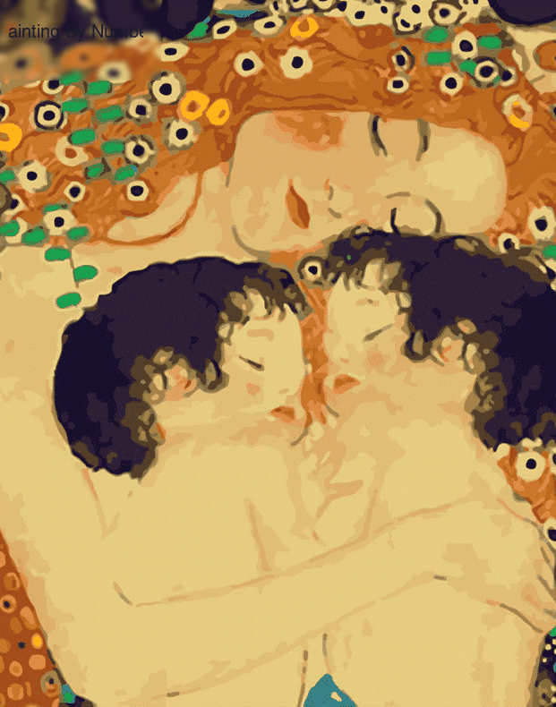 Abstract Mother Love Paint by Numbers Kit - DIY Art