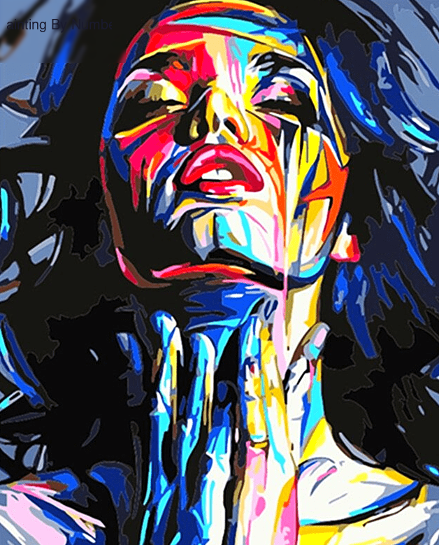 Abstract Woman Portrait Paint by Numbers Kit - DIY Art