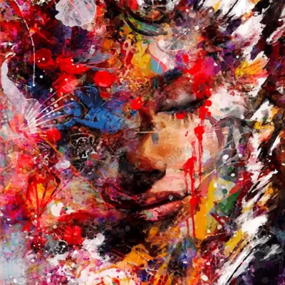 Abstract Woman Art Paint by Numbers Kit - DIY Art