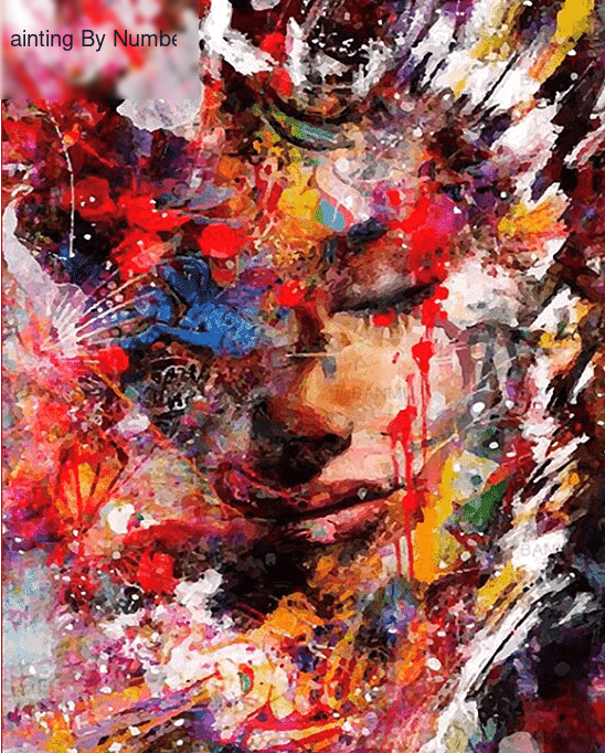 Abstract Woman Art Paint by Numbers Kit - DIY Art